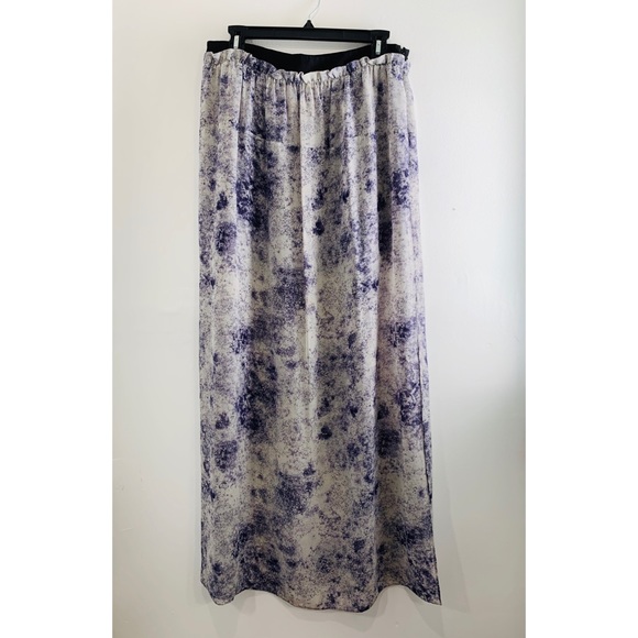 Reiss Molly Tie Dye Smudge Maxi Skirt 10 - Picture 3 of 8